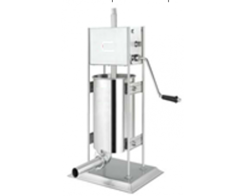 Шприц ковбасний ручний (Вертикальний) | Професійний, 10 л, 2 швидкості, 4 насадки, нержавіюча сталь | BU Horeca