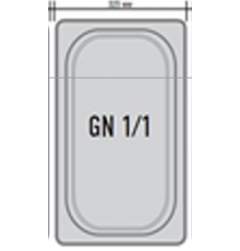 Гастроємність GN 1/1 (530х325 мм, H=150) | Професійна, Inoxtech | BU Horeca