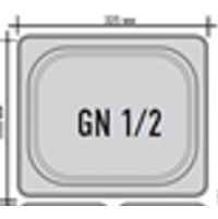 Гастроємність GN 1/2 (265х325 мм, H=150) | Професійна, Inoxtech | BU Horeca