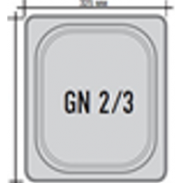 Гастроємність GN 2/3 (353х325 мм, H=65)