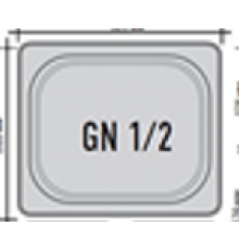 Кришка для гастроємності GN 1/2 (LID) | Професійна, Inoxtech (Італія) | BU Horeca