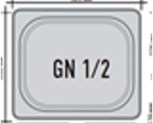 Кришка для гастроємності GN 1/2 (LID) | Професійна, Inoxtech (Італія) | BU Horeca