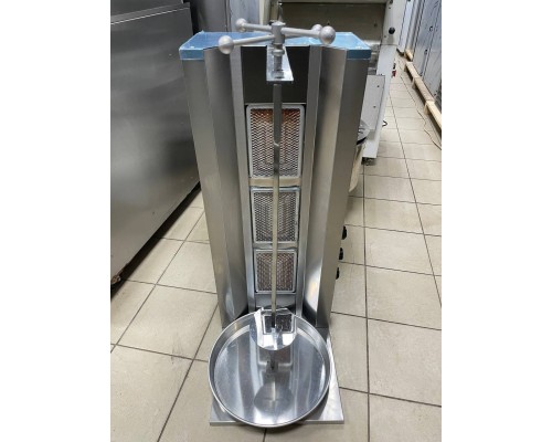 Апарат для шаурми газовий Remta D06Z на 3 конфорки | Вертикальний гриль на 30 кг | BU Horeca