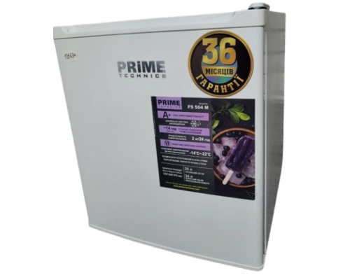 Шафа морозильна барна  побутова PRIME Technics FS504M | Професійна, -2°...+8°C, нержавіюча сталь | BU HORECA