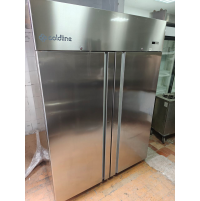 Шафа морозильна 2 двері нерж Coldline A140/2BES 