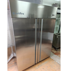 Шафа морозильна 2 двері нерж Coldline A140/2BES 