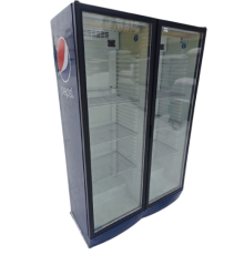 Шафа холодильна 2 двері скло Frigoglass s 514 