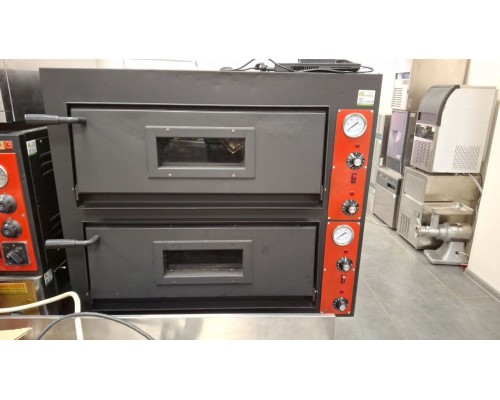 Піч для піци GGF 2 рівні 610х610х170  | Професійна, +50...+500°C, нержавіюча сталь | BU HORECA