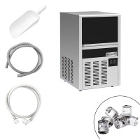 Льодогенератор GGM Gastro SKU EKZ22F кубикового льоду - Циліндр - 22 кг/24 год - з бункером для льоду