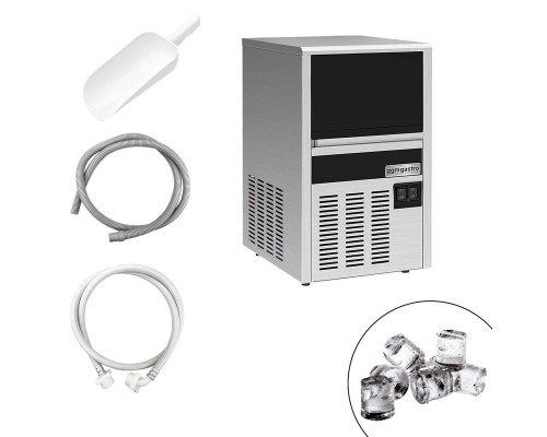 Льодогенератор GGM Gastro SKU EKZ22F |  кубикового льоду - Циліндр - 22 кг/24 год - з бункером для льоду | BU HORECA
