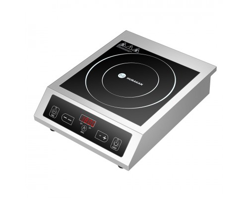 Індукційна плита Hurakan HKN-ICF35TM | 3.5 кВт, Сенсор, WOK | BU HORECA