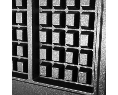 Вафельниця HURAKAN HKN-GES2L (2 прямокутні вафлі) | Антипригарне покриття | BU HORECA