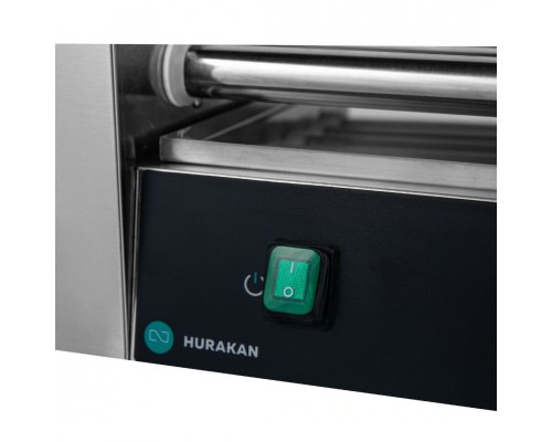 Гриль для хот-догов HURAKAN HKN-GW7M (7 роликов) | Компактный до 300°C | BU HORECA