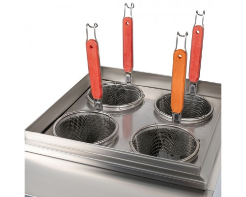 Макароноварка HURAKAN HKN-EKT40 (8+8 л) | 2 ванни, 4 кошики | BU HORECA