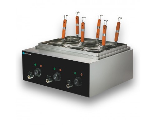 Макароноварка HURAKAN HKN-EKT60 (8+8+8 л) | 3 ванни, 6 кошиків | BU HORECA