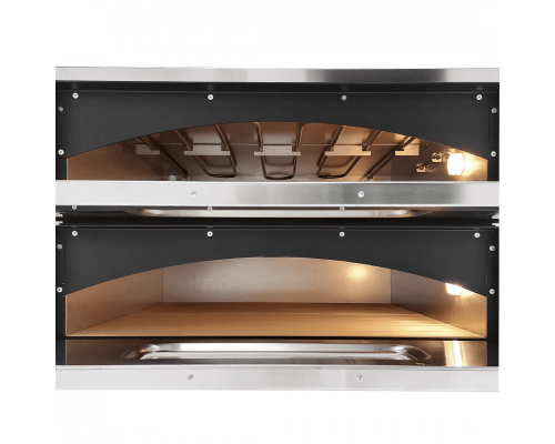 Піч для піци APACH AMM44X | Двоярусна, 8 піц, 500°C | BU HORECA