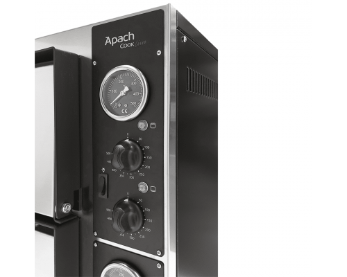 Піч для піци APACH AMM44X | Двоярусна, 8 піц, 500°C | BU HORECA