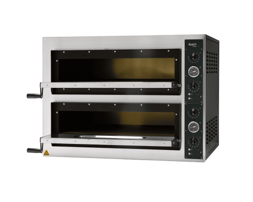 Піч для піци APACH AML44X (Висока) | Двоярусна, 8 піц, 36 см, 400В | BU HORECA