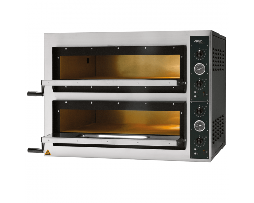 Піч для піци APACH AML44X (Висока) | Двоярусна, 8 піц, 36 см, 400В | BU HORECA