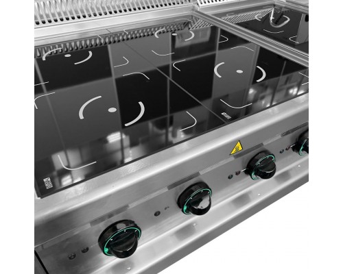 Плита індукційна APACH APRI-77P | 4 конфорки, 14 кВт, 380В | Професійна | BU HORECA