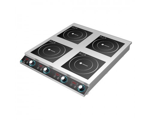 Плита індукційна HURAKAN HKN-ICF35Dx47 | 4 конфорки, 14 кВт, 380В | BU HORECA