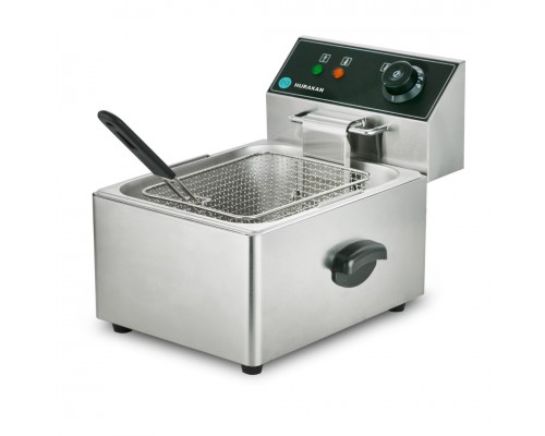 Фритюрниця HURAKAN HKN-FT6N | 6 л, Нержавіюча сталь | BU HORECA