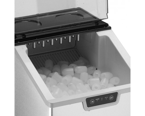 Льодогенератор HURAKAN HKN-IMF17 | 17 кг/доба, Пальчиковий лід, Заливний | BU HORECA