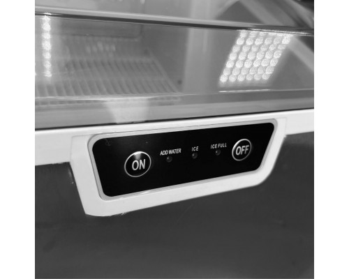 Льодогенератор HURAKAN HKN-IMF17 | 17 кг/доба, Пальчиковий лід, Заливний | BU HORECA