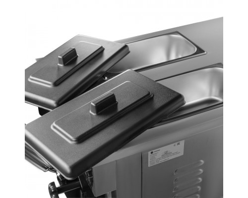 Фризер для морозива HURAKAN HKN-BQ22CT | 2 бункери, 3 дозатори, 25 л/год | BU HORECA