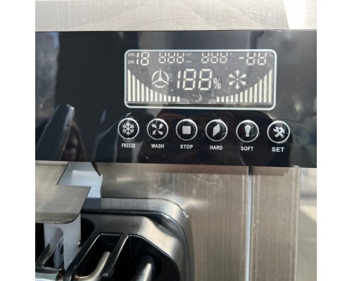 Фризер для морозива HURAKAN HKN-BQ22CT | 2 бункери, 3 дозатори, 25 л/год | BU HORECA