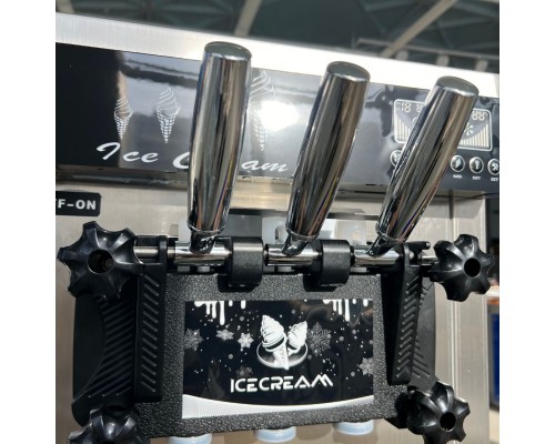 Фризер для морозива HURAKAN HKN-BQ22CT | 2 бункери, 3 дозатори, 25 л/год | BU HORECA