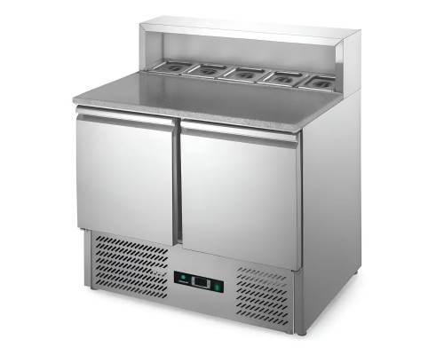 Саладета HURAKAN HKN-GXSD2GN | 2-дверна, Гранітна поверхня | BU HORECA