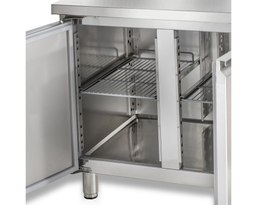 Стіл холодильний HURAKAN HKN-GXRC2GN | 2-дверний, 251 л | BU HORECA