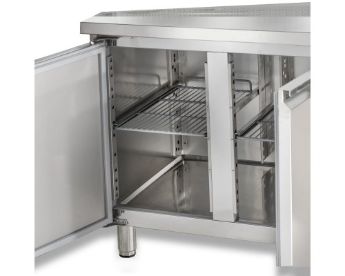 Стіл холодильний HURAKAN HKN-GXRC3GN | 3-дверний, 392 л | BU HORECA