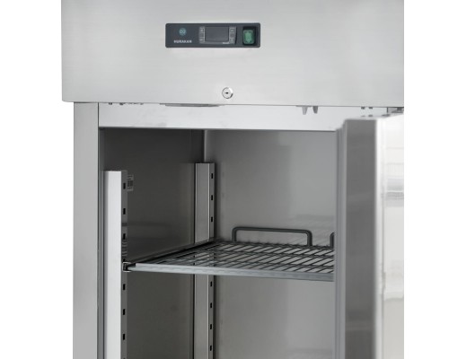 Морозильна шафа HURAKAN HKN-GX650BT INOX | 650 л, Нержавіюча сталь | BU HORECA
