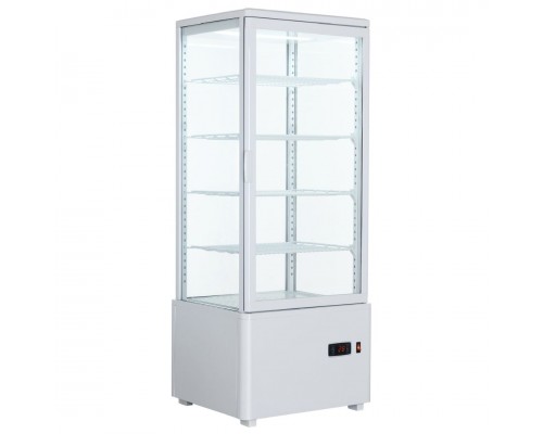 Вітрина холодильна HURAKAN HKN-UPD98W WHITE | 98 л, LED, 4 полиці | BU HORECA