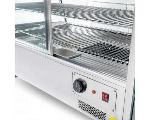 Вітрина теплова HURAKAN HKN WD-120L | 120 л, LED, 3 полиці | BU HORECA