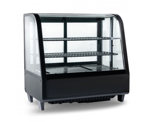 Вітрина холодильна HURAKAN HKN-LPD100B | 100 л, LED, Розсувні двері | BU HORECA