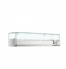 Холодильна вітрина-надставка Hurakan HKN-VRX1500/330S зі склом