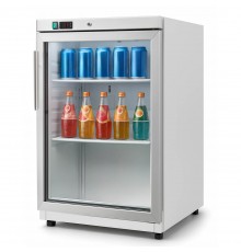 Шафа морозильна барна Hurakan HKN-RFS115VG, скляні розпашні двері