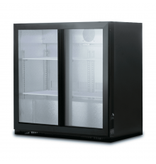Шафа барна холодильна Hurakan HKN-DB205S на 200 л, скляні розсувні двері 865 мм