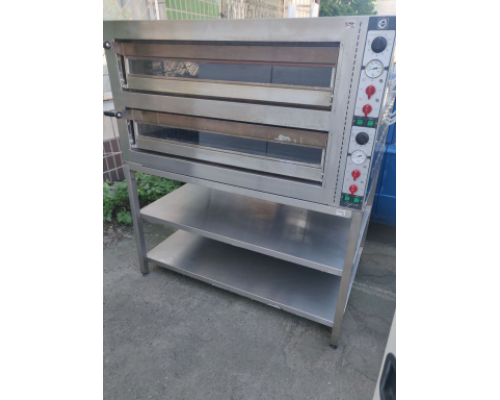 Б/в піч для піци 2 рівня Cuppone TP635L/2CM з підставкою Б/в піч для піци 2 рівня Cuppone TP635L/2CM з підставкою