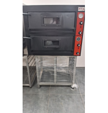 Б/в Піч для піци GGF 4+4 (2 рівня) - 8 піц по 30 см | BU Horeca