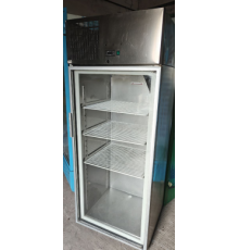 Шкаф холодильный нерж. 550 л, 1 дверь, стекло | BU Horeca