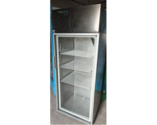 Б/в Шафа холодильна нерж. 550 л, 1 двері, скло | BU Horeca Б/в Шафа холодильна нерж. 550 л, 1 двері, скло | BU Horeca