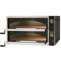 Печь для пиццы APACH AMM44X | Двухъярусная, 8 пицц, 500°C | BU HORECA