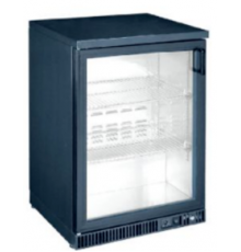 Шкаф барный холодильный HURAKAN HKN-GXDB150-H | 150 л, Стеклянная дверь, Черная | BU HORECA