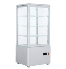 Холодильная витрина HURAKAN HKN-UPD78W WHITE | 78 л, LED, 4-стороннее стекло | BU HORECA