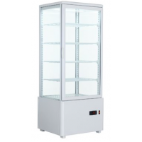Холодильная витрина HURAKAN HKN-UPD98W WHITE | 98 л, LED, 4 полки | BU HORECA