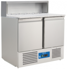 Стол для пиццы холодильный BRILLIS G-PS900V 2 двери, Гранит, GN | BU HORECA